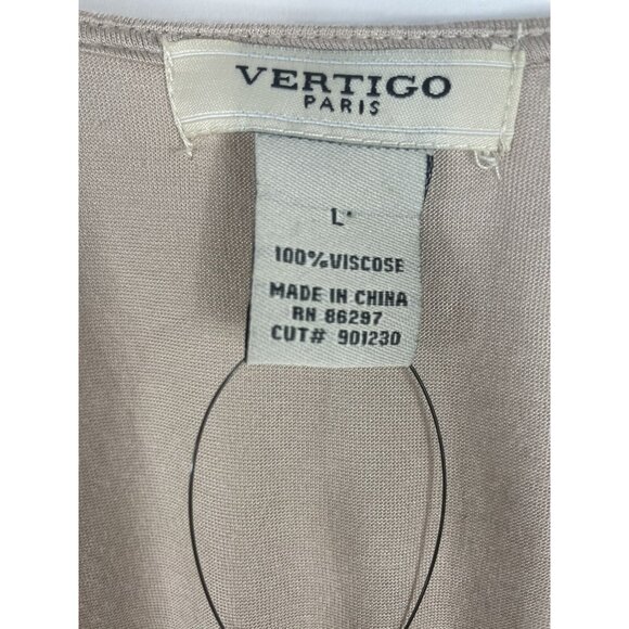 VERTIGO PARIS Dress Mini V Neck Beads Sleeveless Women Large NEW Sexy Party - Picture 4 of 6